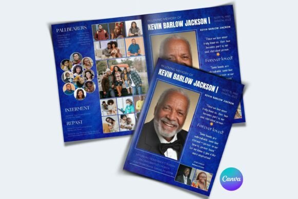 8 Page Royal Blue Funeral Program: A Practical Tool for Seamless Event Planning