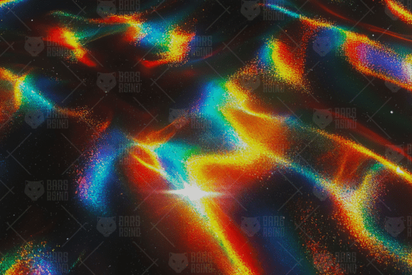 Abstract Rainbow Cosmic Flow Background: A Versatile Design Element for Modern Creatives