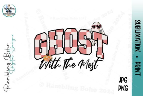 Ghost with the Most Halloween Word Retro: A Unique Design for Creative Projects