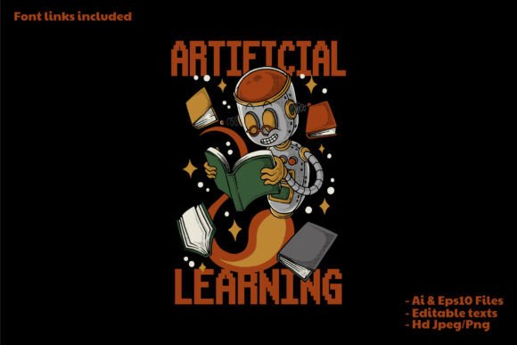 Retro Cartoon Robot Mascot Reading Books: A Smart Visual Asset for Modern Branding