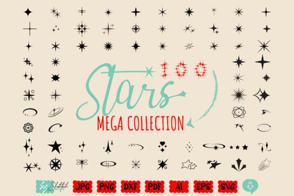 Stars Svg Bundle Sparkle Star Clipart: A Comprehensive Resource for Digital Designers